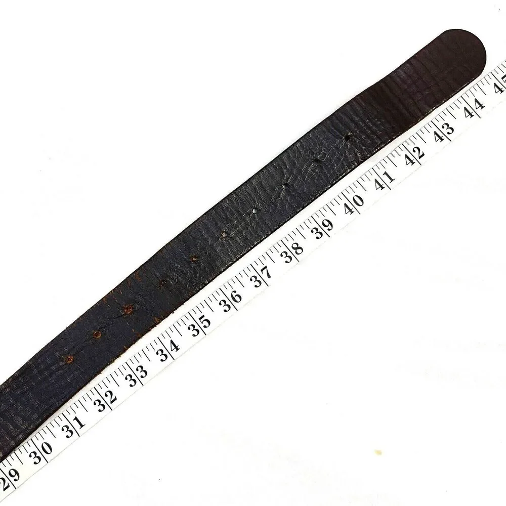 Wrangler Mens Leather Belt 36 Frame Style‎ Buckle Brown Heavy Duty 32-41